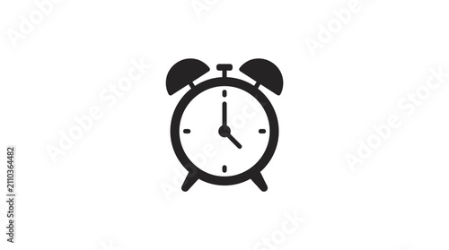 Alarm clock with a classic round design indicates the importance of punctuality and time awareness in a busy world.