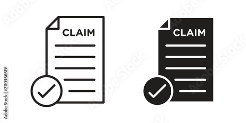 Фотография Insurance Claim icon minimal graphic kit