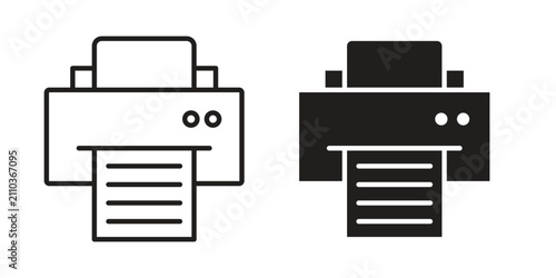 Foto Printer icon minimal graphic kit