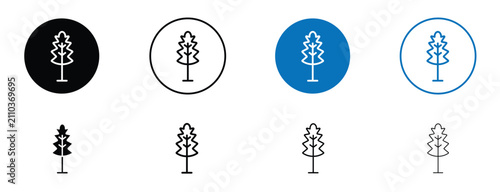 Oak Leaf icon solid symbols collection