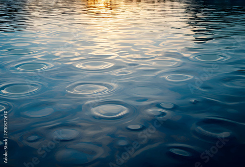 Water surface with ripples ...