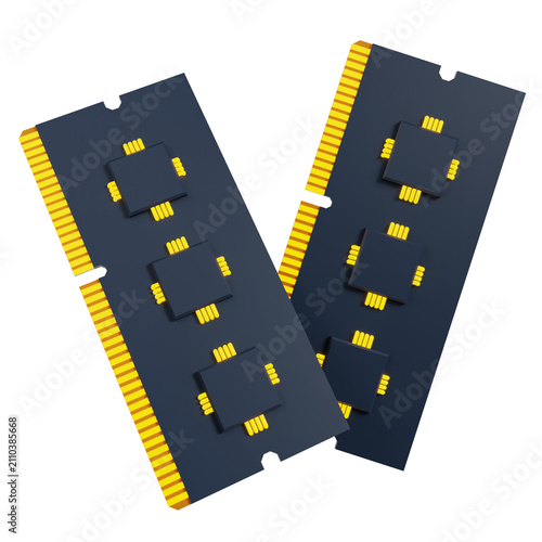 AI Infrastructure 3d icon for AI or Technology UI/UX or website element.