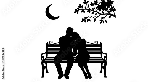 Принти на полотні Silhouette of a happy father lifting his little baby high up in the air showing