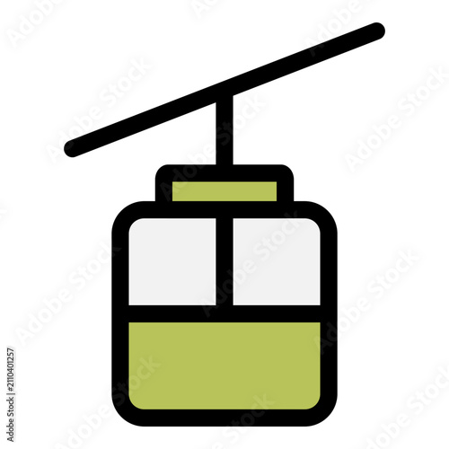Принти на полотні aerial tramway icon