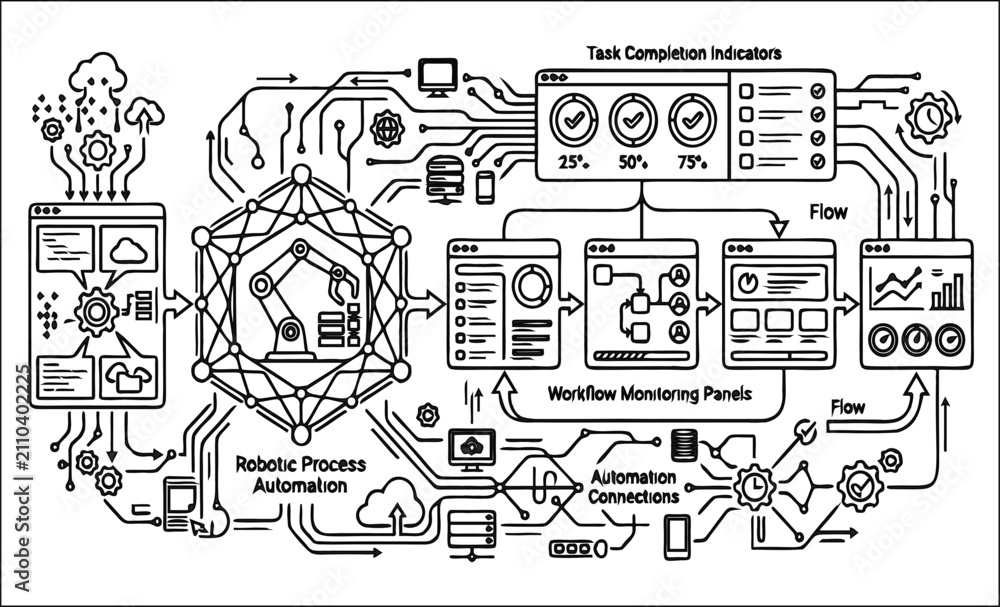 Obraz premium AI Content Generator vector illustration