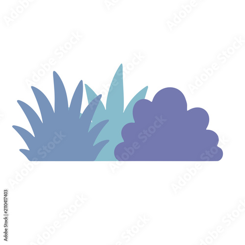 Greenery bush vector illustration. Flat garden shrub icon for landscape design projects.
