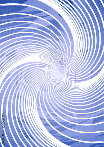 A dynamic abstract background with white radial sunburst rays beaming outward from a bright center over a textured blue crystal-like pattern.