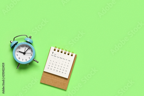 Calendar with alarm clock o...