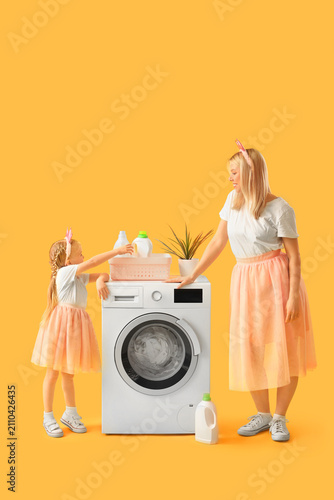 Happy mother with her littl...