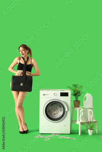 Young businesswoman in unde...