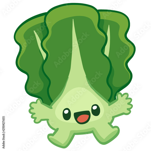 Φωτογραφία Cute Cartoon Green Vegetable