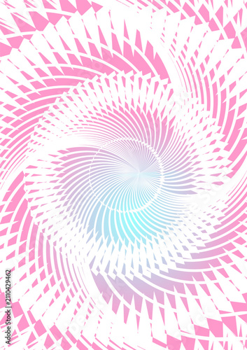 A vibrant abstract pattern featuring explosive sunburst rays and geometric mandalas in bright cyan, pink, and purple pastel tones.