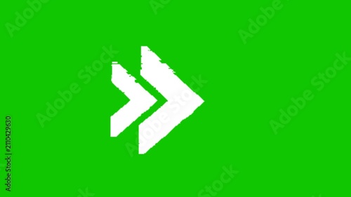 Animated CTA Arrow Green Screen Overlay