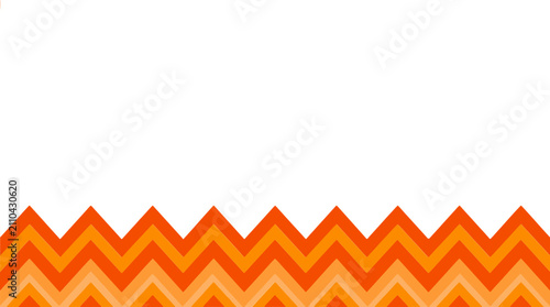 Minimalist Orange Chevron Border on White Background for Graphic Design