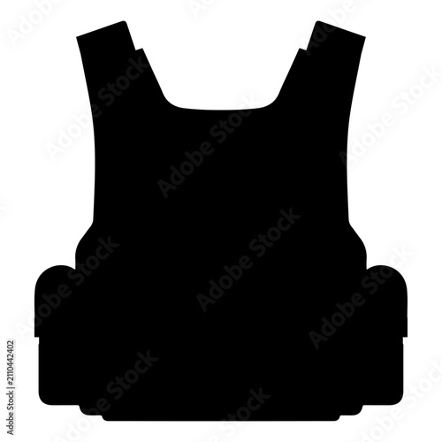 Canvastavla Black Tactical Bulletproof Vest for Security and Defense.