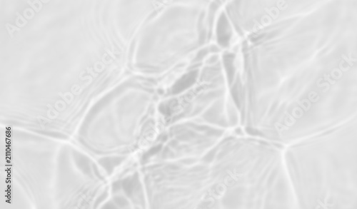 Картината върху платно Abstract caustic light refraction texture on transparent background
