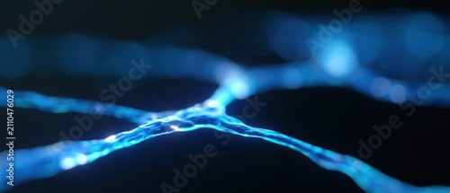 Radiant liquid connections within an artificial intelligence network showcasing the essence of technology and innovation