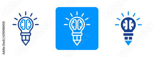 Foto Creative Icon In Dual Tone Style