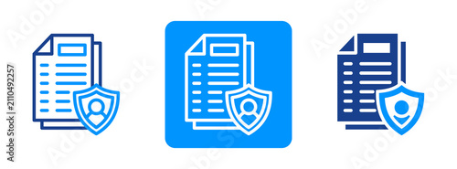 Data Privacy Icon In Dual Tone Style
