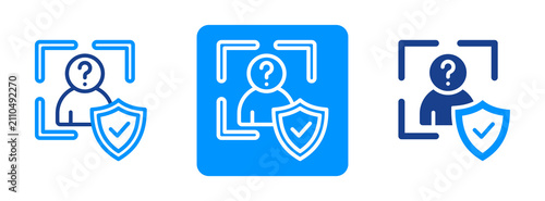 Anonymization Icon In Dual Tone Style
