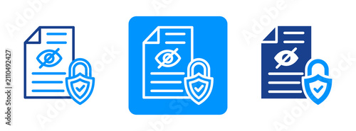 Information Protection Icon In Dual Tone Style