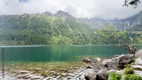 Morskie Oko Mountain Lake Poland

Crystal-clear Morskie Oko mountain lake beneath dramatic granite peaks, Tatra National Park, Poland, 20 July 2026.

