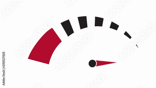 Speedometer Performance Gauge Animation Icon