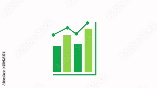 Business Growth Chart Animation Icon