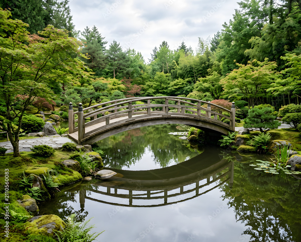 Fototapeta premium bridge in the park