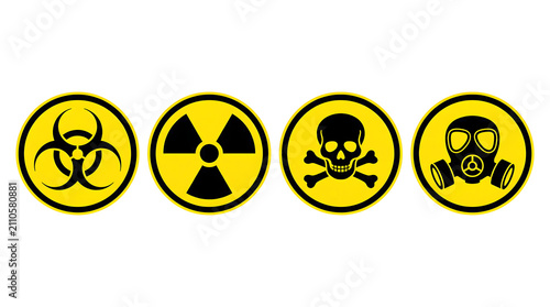 Biohazard Radioactive Symbol Icon