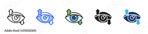 фотографія Eye Lift Icon Collection With Multiple Styles