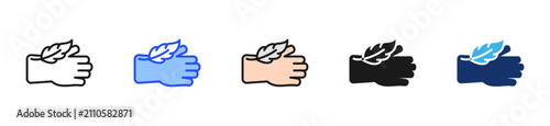 Fotografie Skin Comfort Icon Collection With Multiple Styles