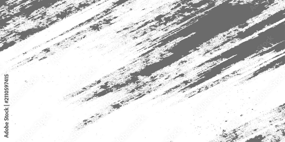 Fototapeta premium Abstract black and gray paint strokes slashing diagonally across a white background, grunge texture, high contrast, minimalistic monochrome texture design.