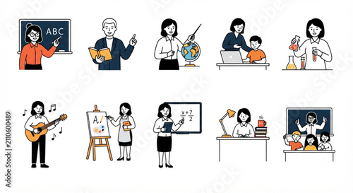 teacher people icons