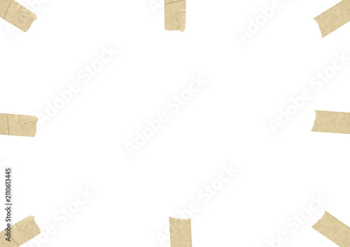frame with tape on a transparent background