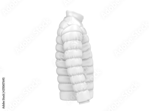 Full sleeve puffer jacket mockup template for design presentation.