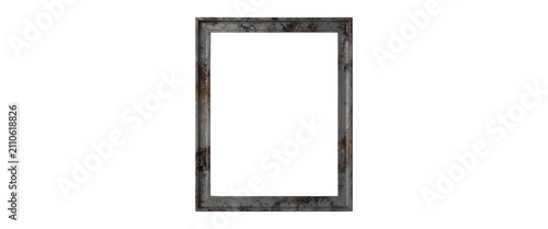Rusty Metal Picture Frame Transparent Background