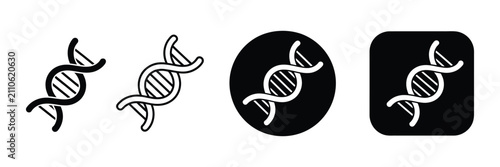 Photos DNA Helix symbols illustrating genetics and biotechnology concepts for molecular biology, medical innovation, laboratory research, and healthcare vector design
