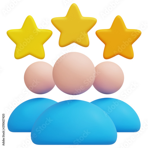 3D Group With Stars Testimonial