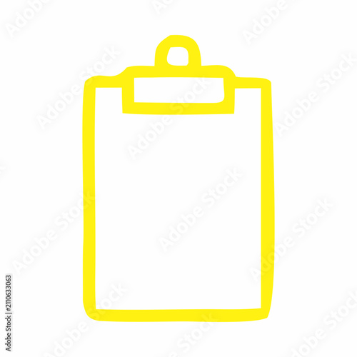 clipboard with blank paper