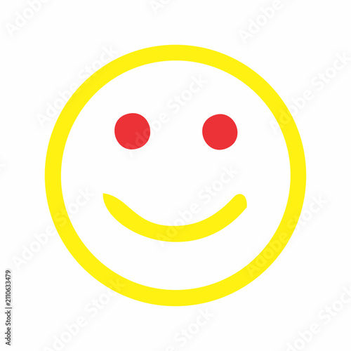 smiley face on white background