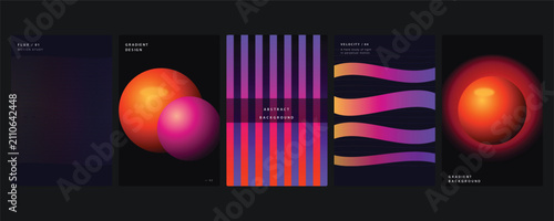 Tableau sur toile Flux motion study gradient abstract background, velocity light study, gradient b