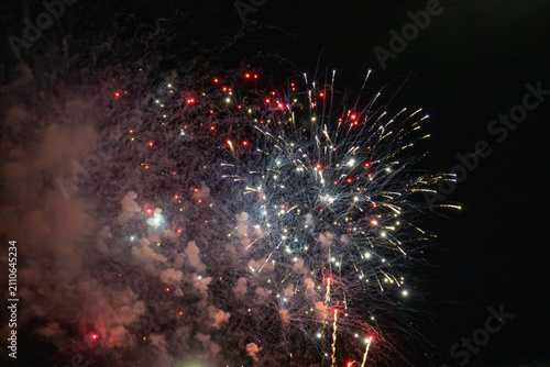 Independence Day fireworks in the sky