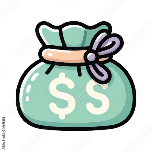 illustration design of money bag