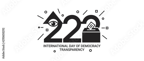 Modern Abstract Democracy Ballot Box Eye Icon