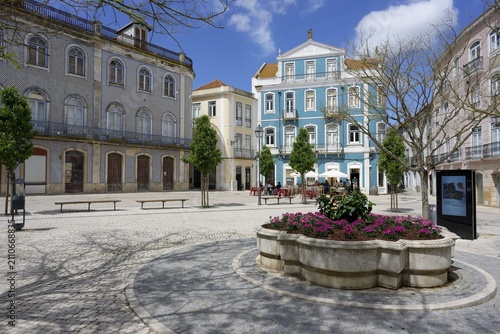 Square Viscount Serra do Pilar, Traditional architecture, Santarem, Ribatejo, Portugal
