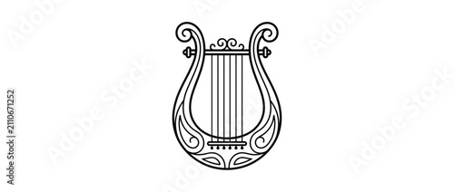 Classical Stringed Musical Instrument Icon