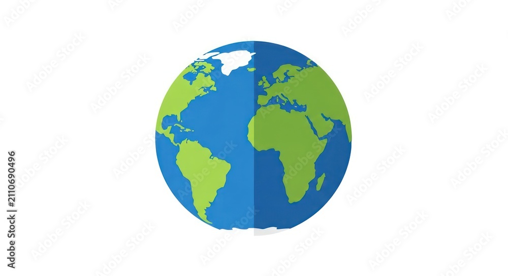 Fototapeta premium Globe Earth Planet World Map.