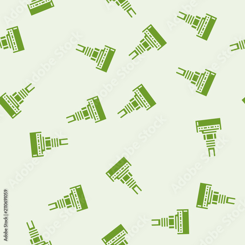 Canvas Print potentiometer electronic component vector glyph seamless pattern potentiometer e