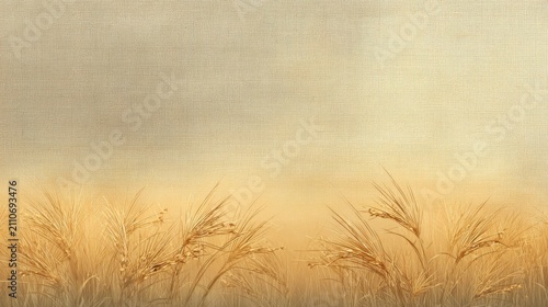 ultra-clear PPT cover background inspired by the colors of wheat fields and traditional cultural cloth
